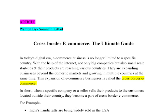 write unique human written SEO articles and blog posts